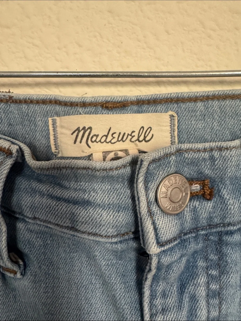 Madewell Slim Wide Leg Crop Light Blue Wide Leg Jeans Size 24 - Picture 2 of 7